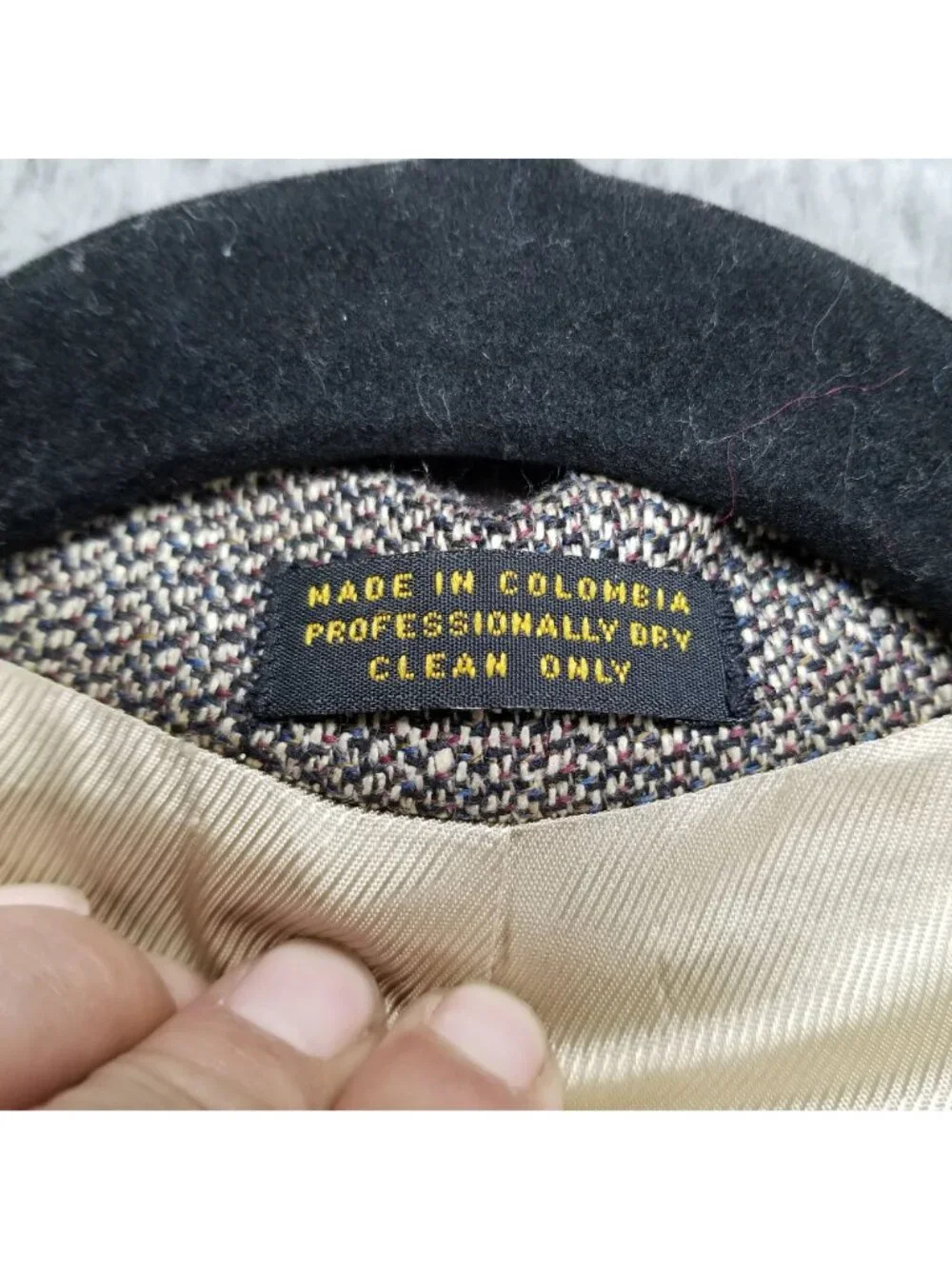 Oscar De La Renta Jacket Mens 42R Brown Silk Blend Long Sleeve Tweed Blazer